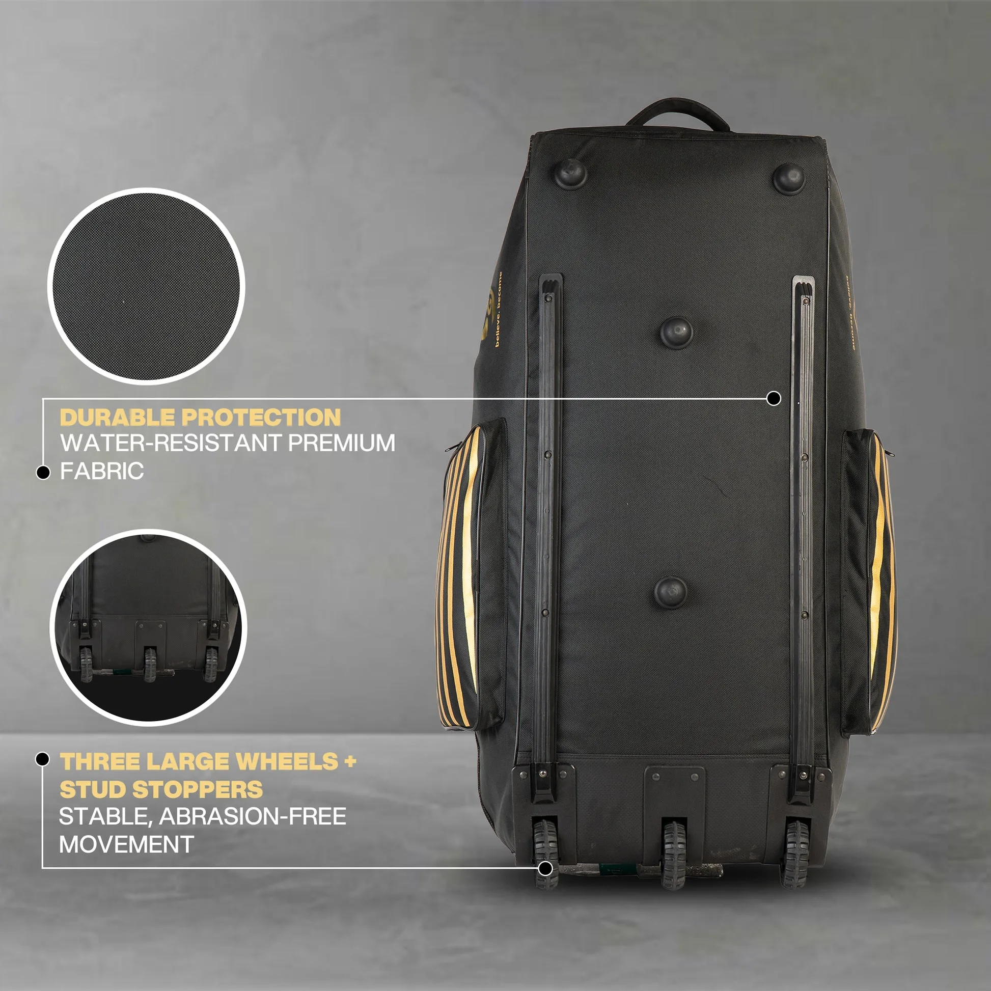 SG 22 Yard X11 Wheelie Cricket Kit Bag view 3