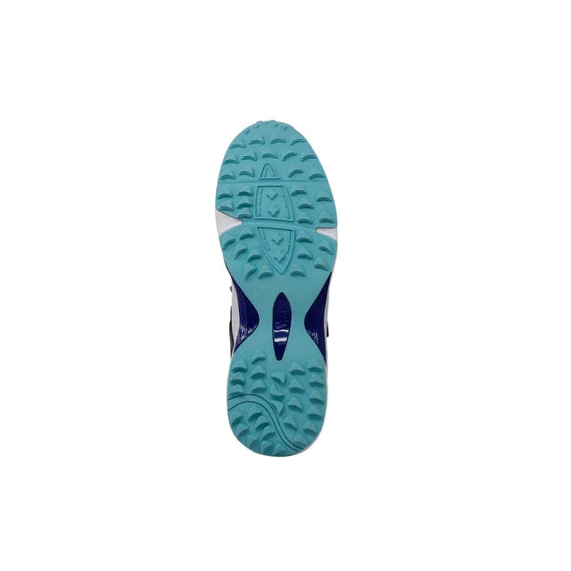 SG Armour Stud Cricket Shoes- White/Navy/Teal view 2