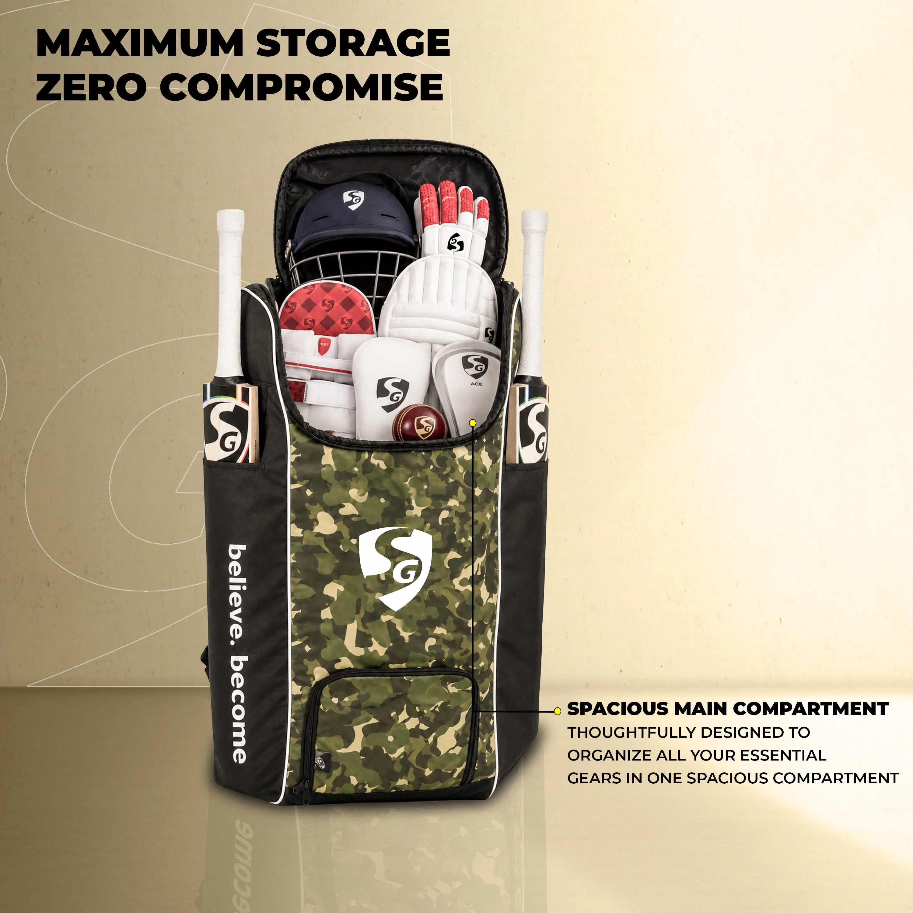 SG Blazepak Duffle Cricket Kit Bag view 2