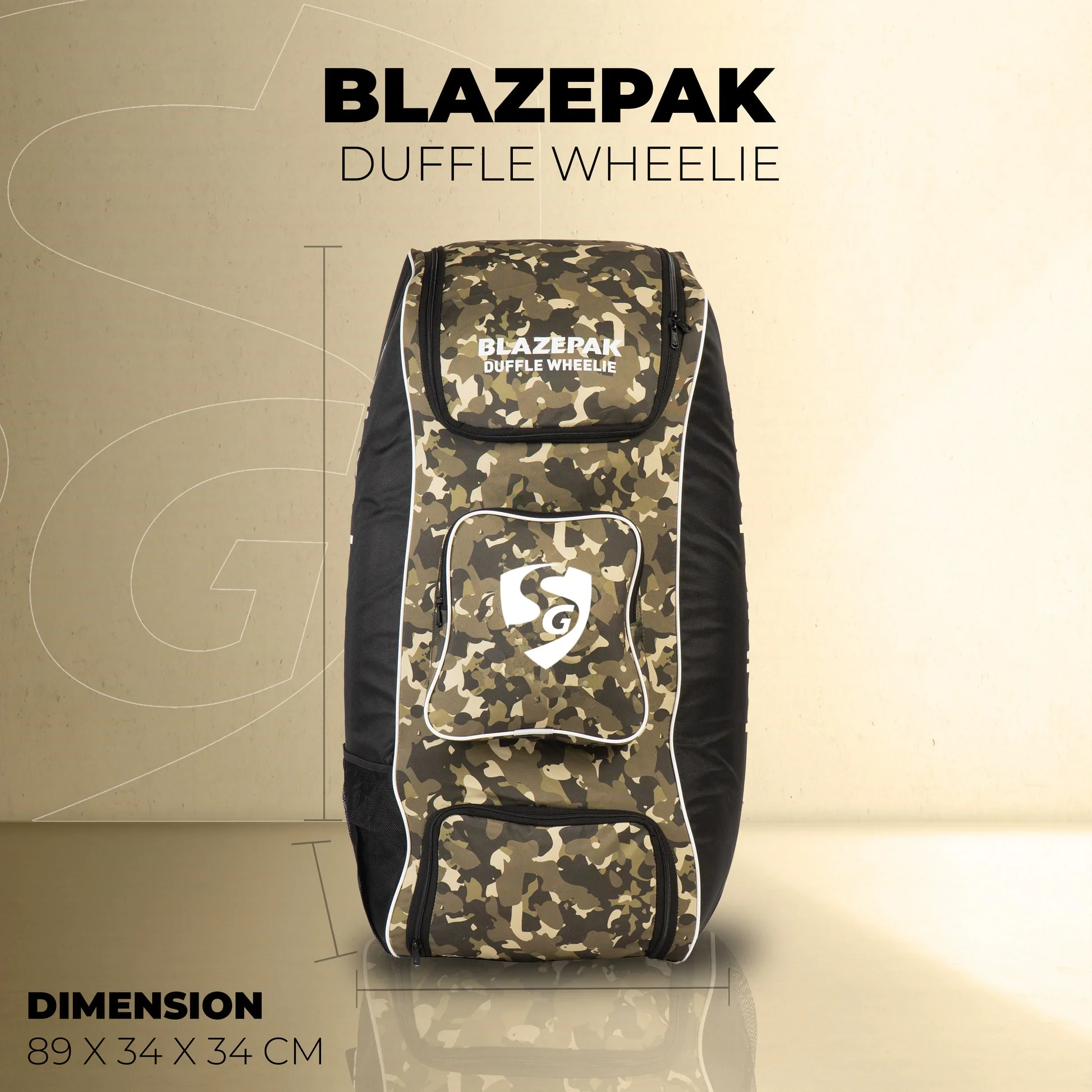 SG Blazepak Duffle Wheelie Cricket Kit Bag view 2