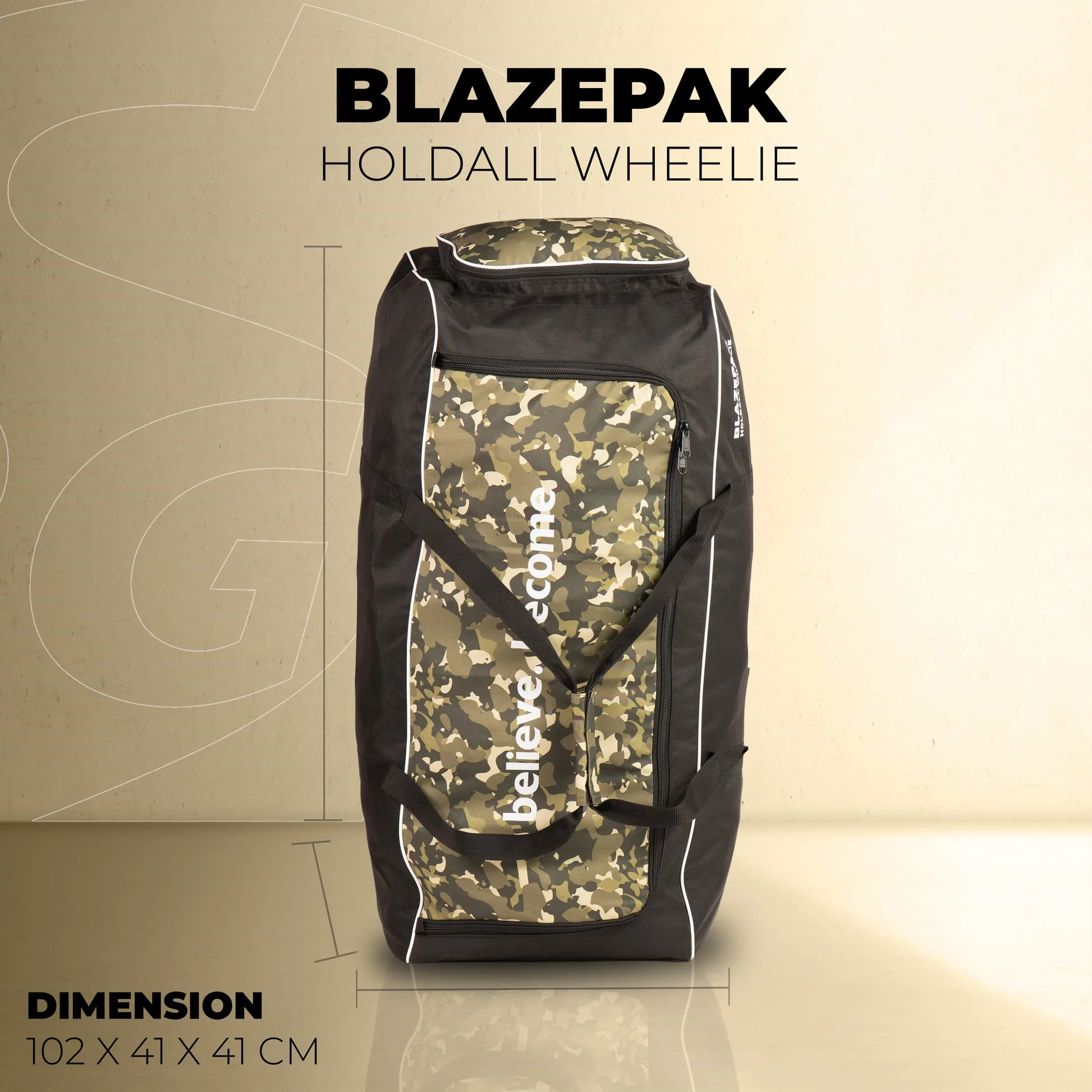 SG Blazepak Holdall Wheelie Cricket Kit Bag view 2