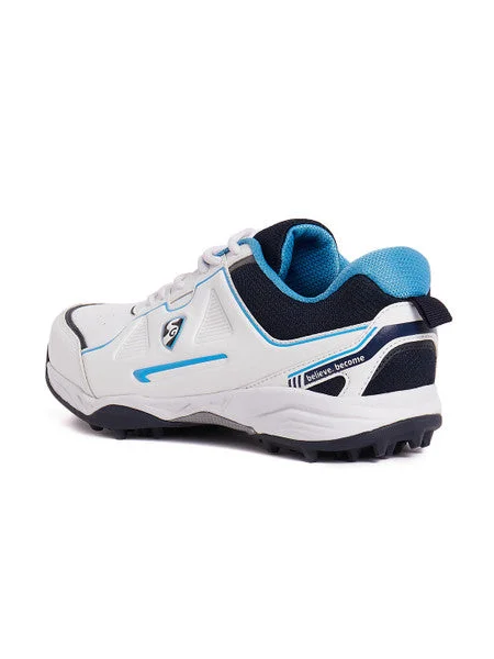SG Club 5.0 Cricket Shoes- White/Navy/Teal view 2