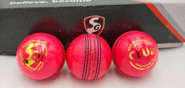 SG Club Cricket Ball - PINK view 5