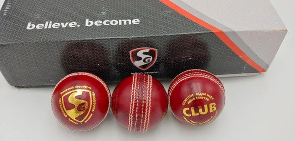 SG Club Cricket Ball - RED view 5