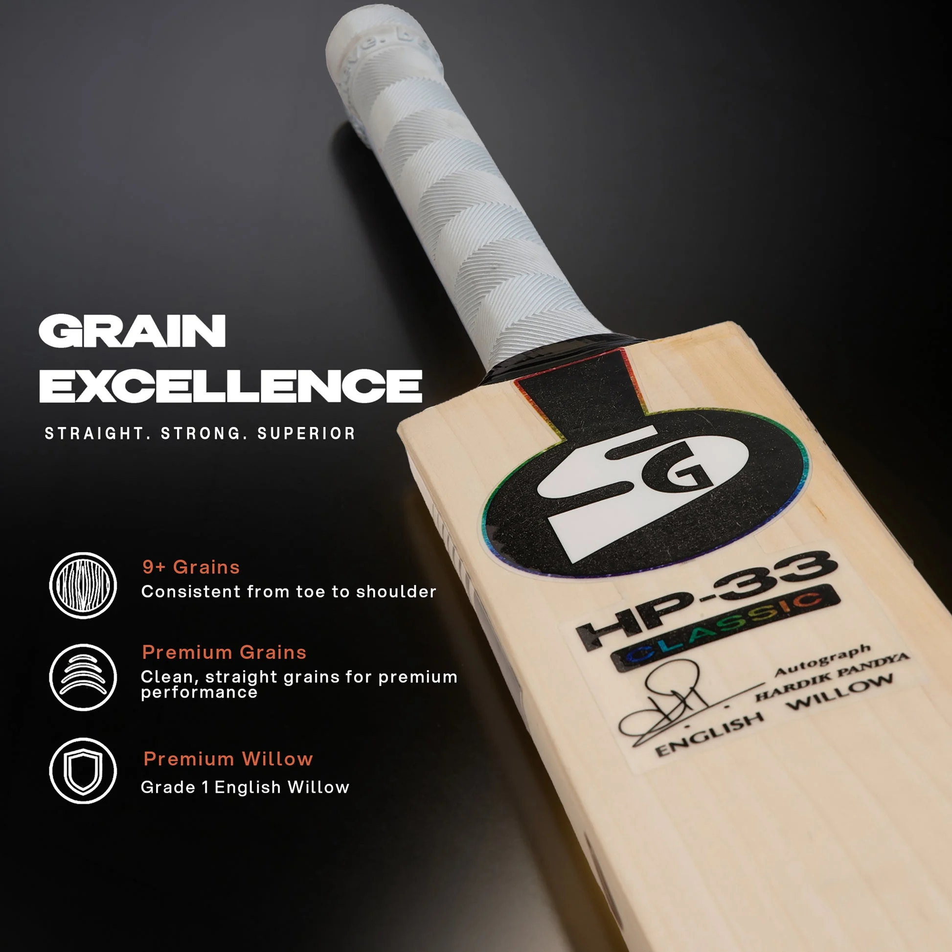 SG HP 33 Classic Cricket Bat view 3
