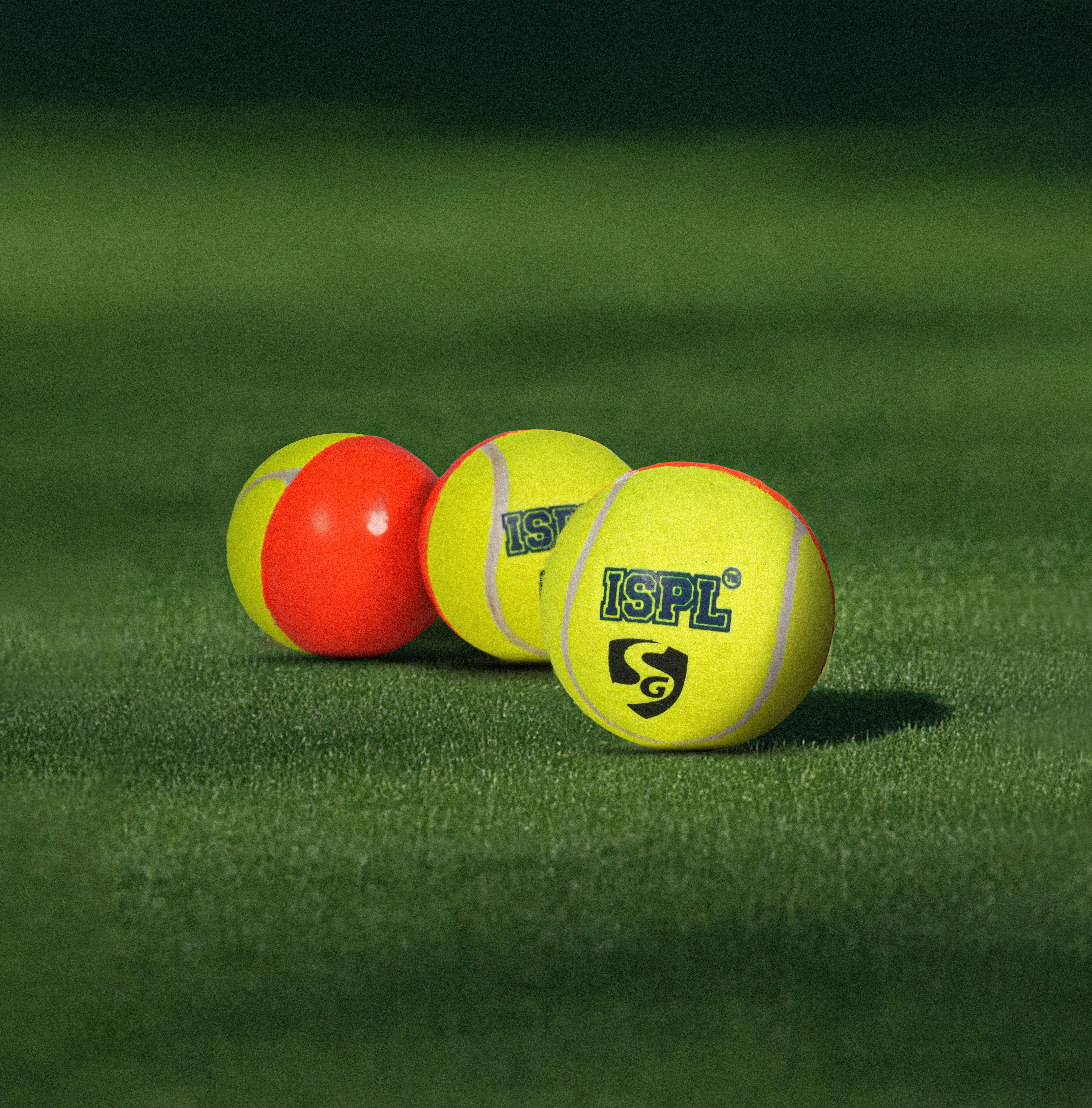 SG ISPL Tennis Replica Ball Heavy (Pack of 3) Cricket Ball view 2