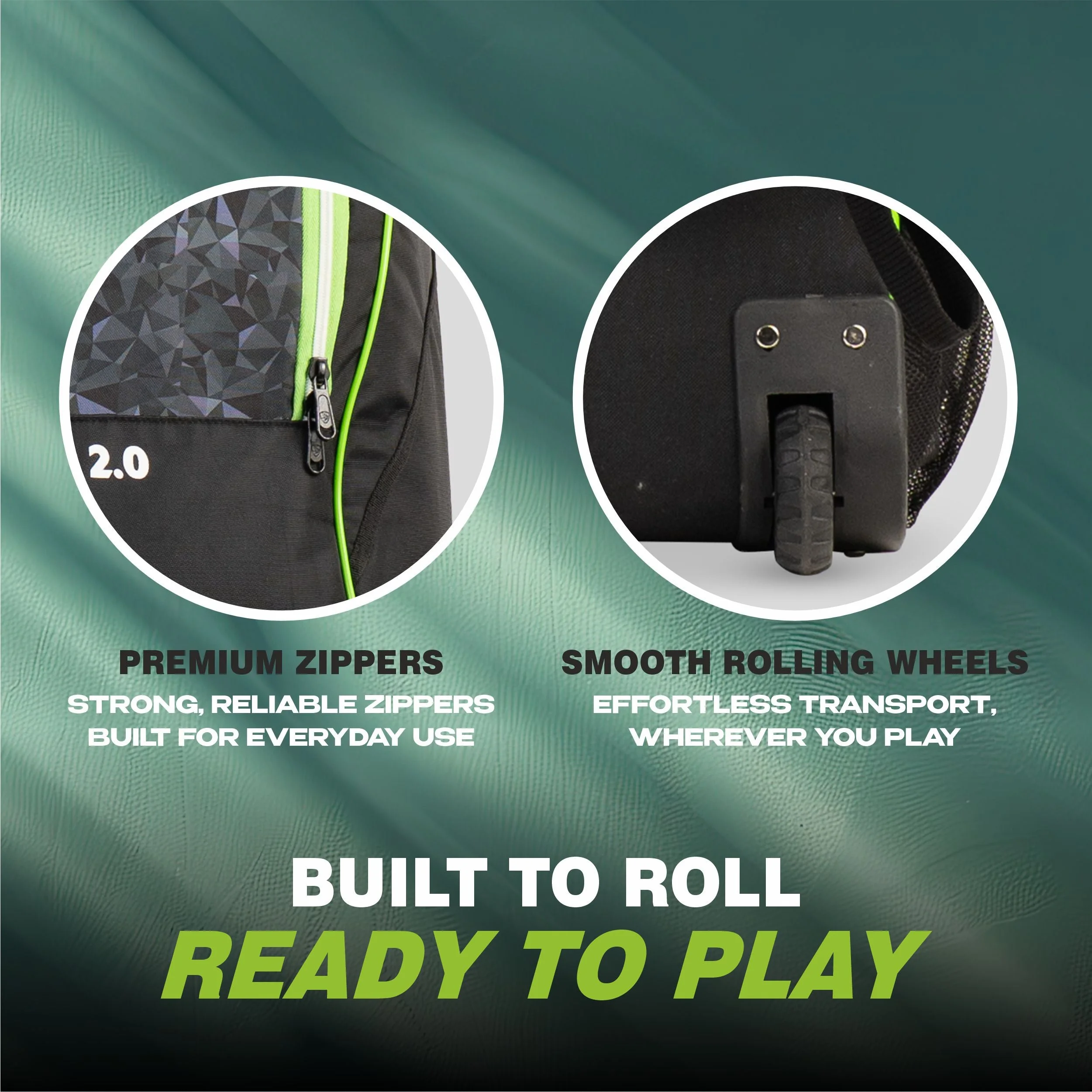 SG Jaffa 2.0 Duffle Wheelie Cricket Kit Bag view 3