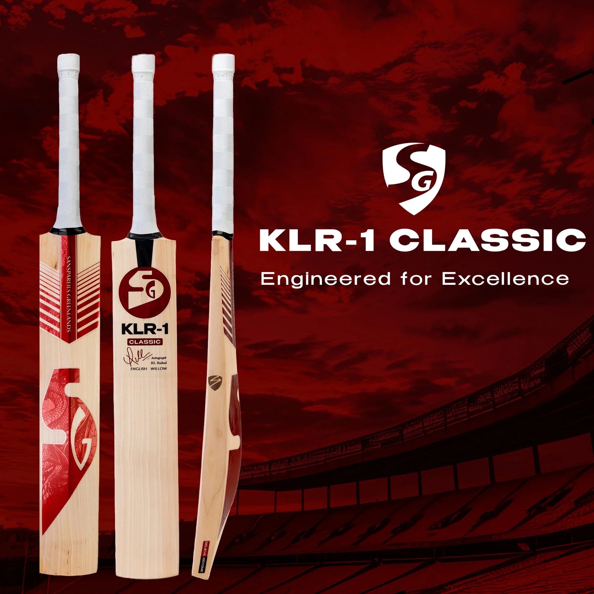 SG KLR 1 Classic Cricket Bat view 2