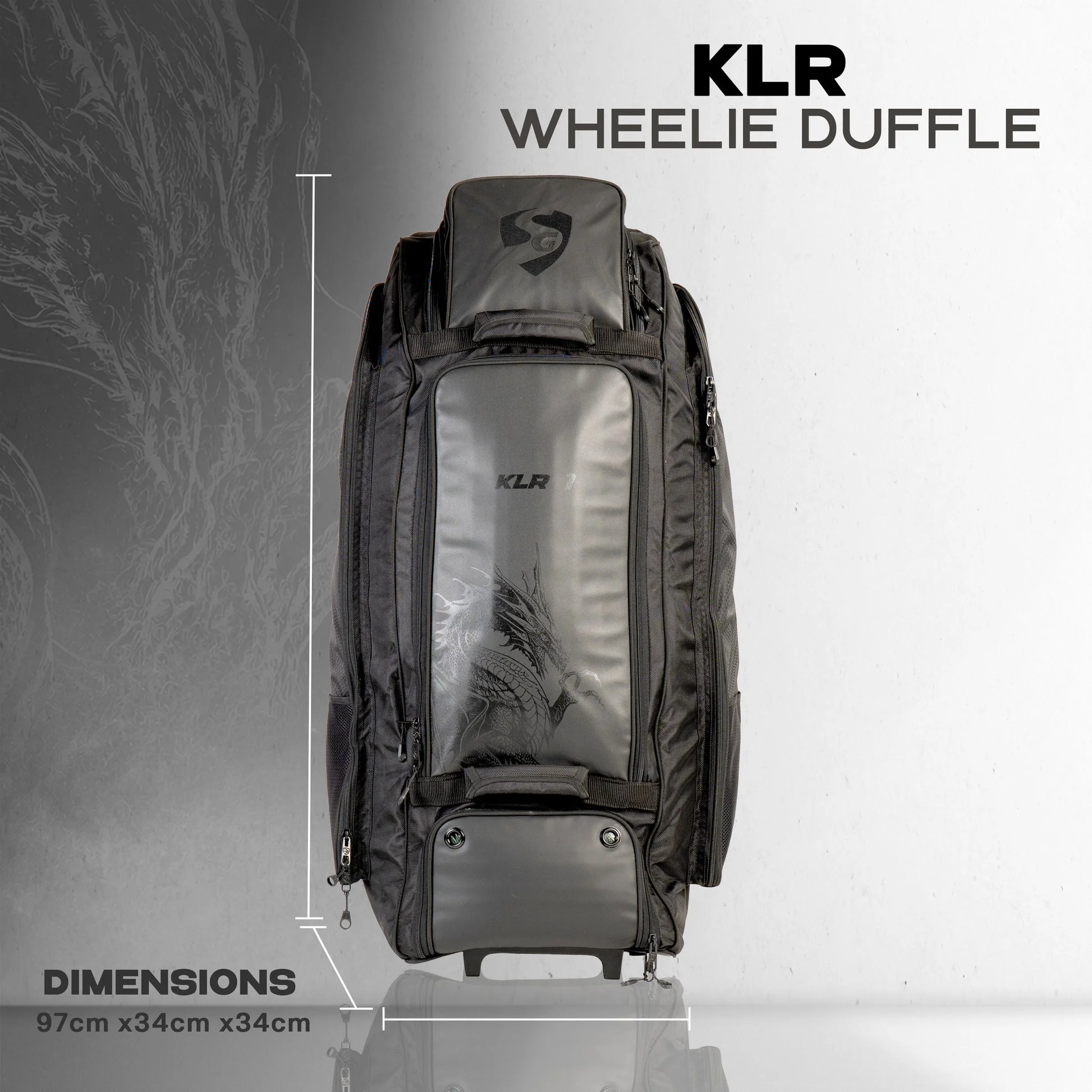 SG KLR Wheelie Duffle Cricket Kit Bag view 2