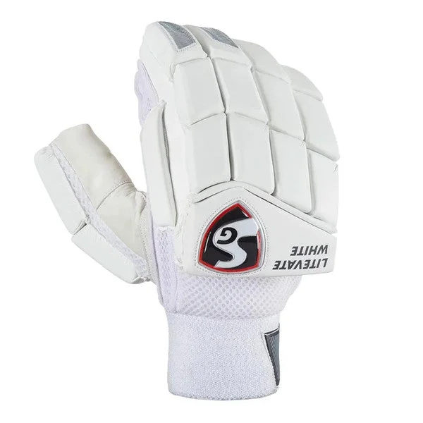 SG LITEVATE WHITE Cricket Batting gloves view 3