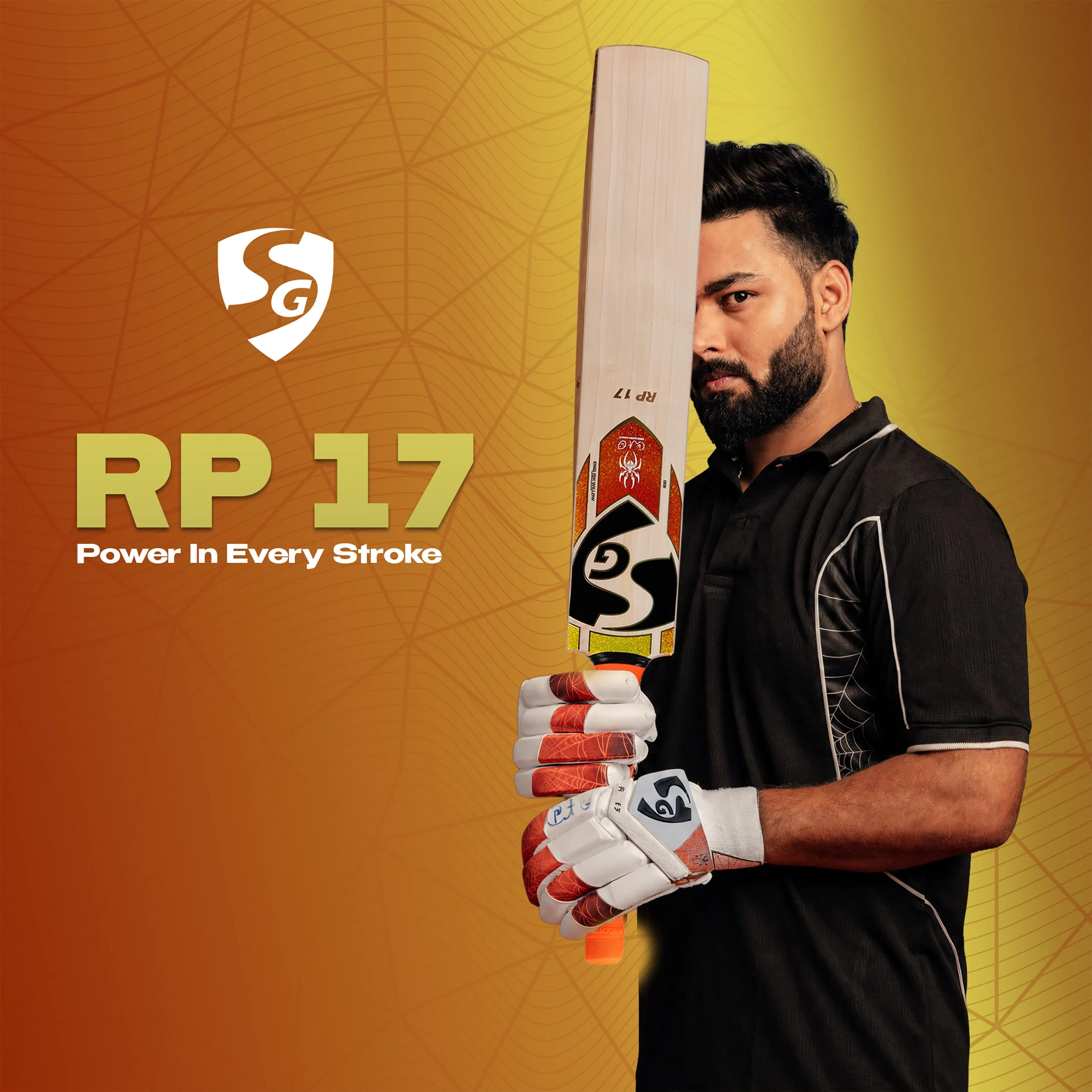 SG RP 17 (Rishabh Pant) Cricket Bat view 2