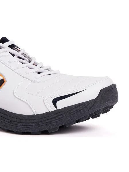 SG Savage Stud Cricket Shoes- White/Navy/Orange view 5