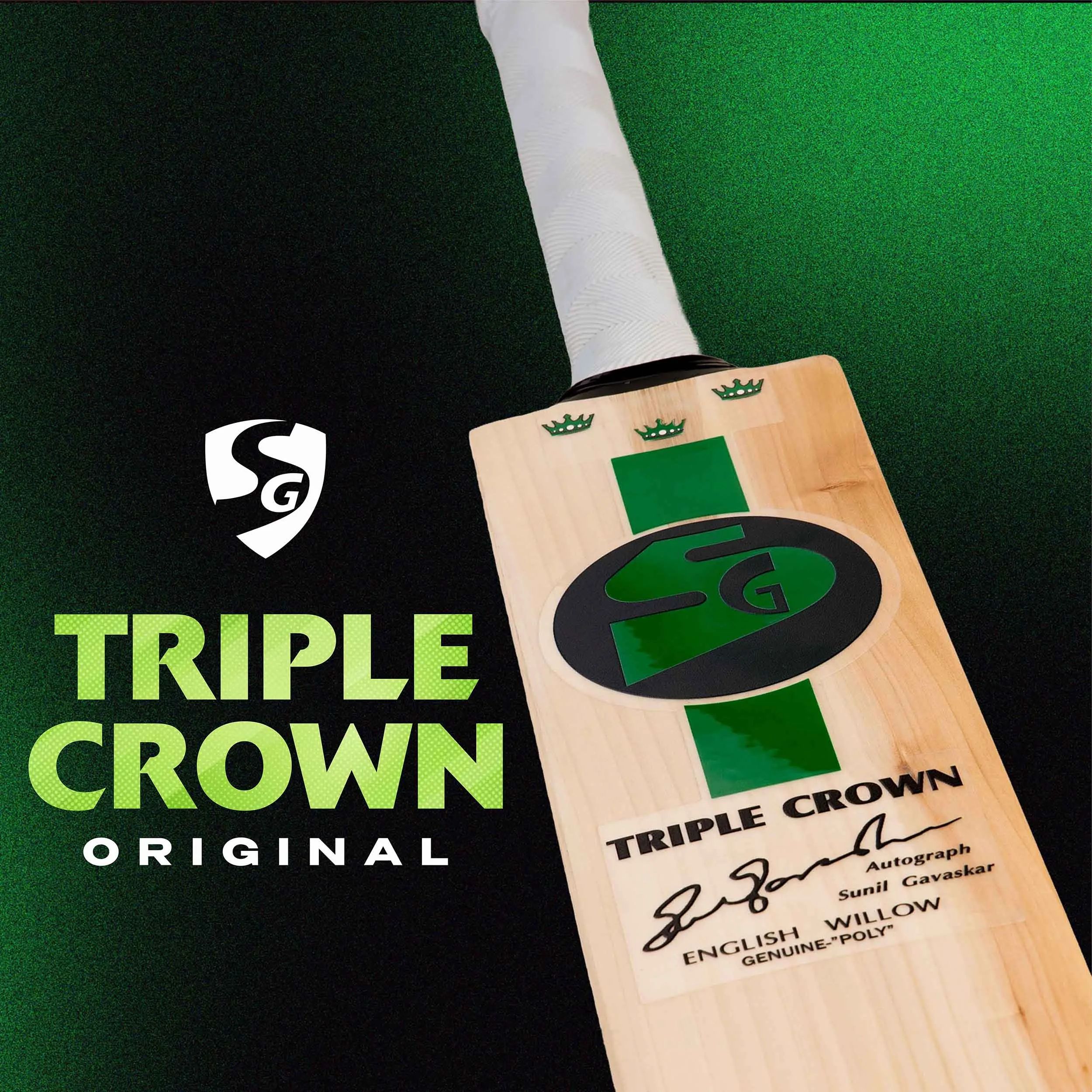 SG Triple Crown Original Cricket Bat view 2