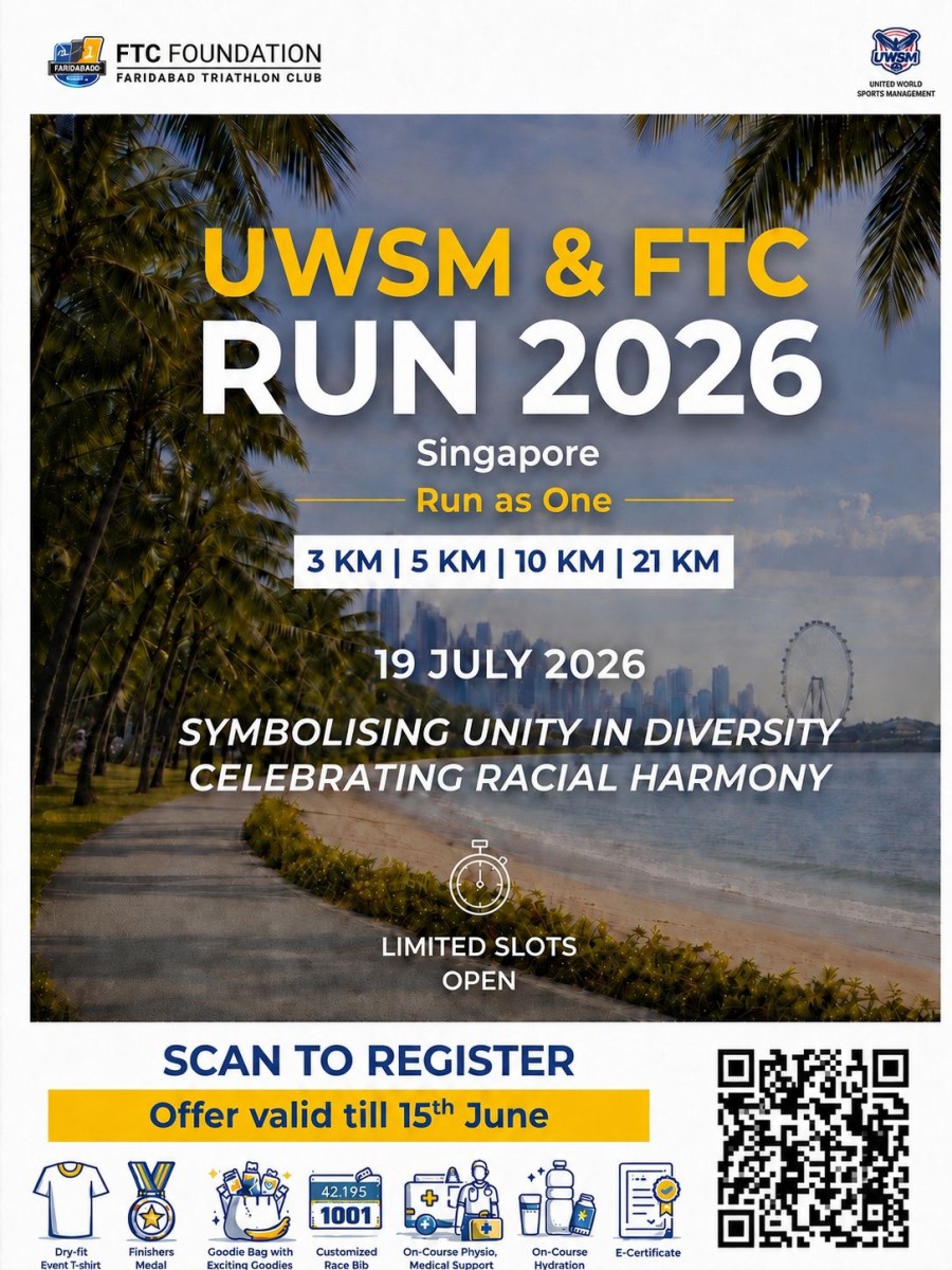 Singapore Half Marathon 2026 – Event Poster
