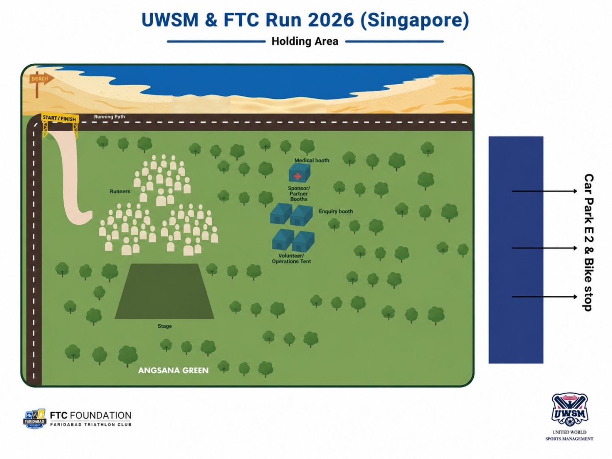 Singapore Half Marathon 2026 – Holding Area